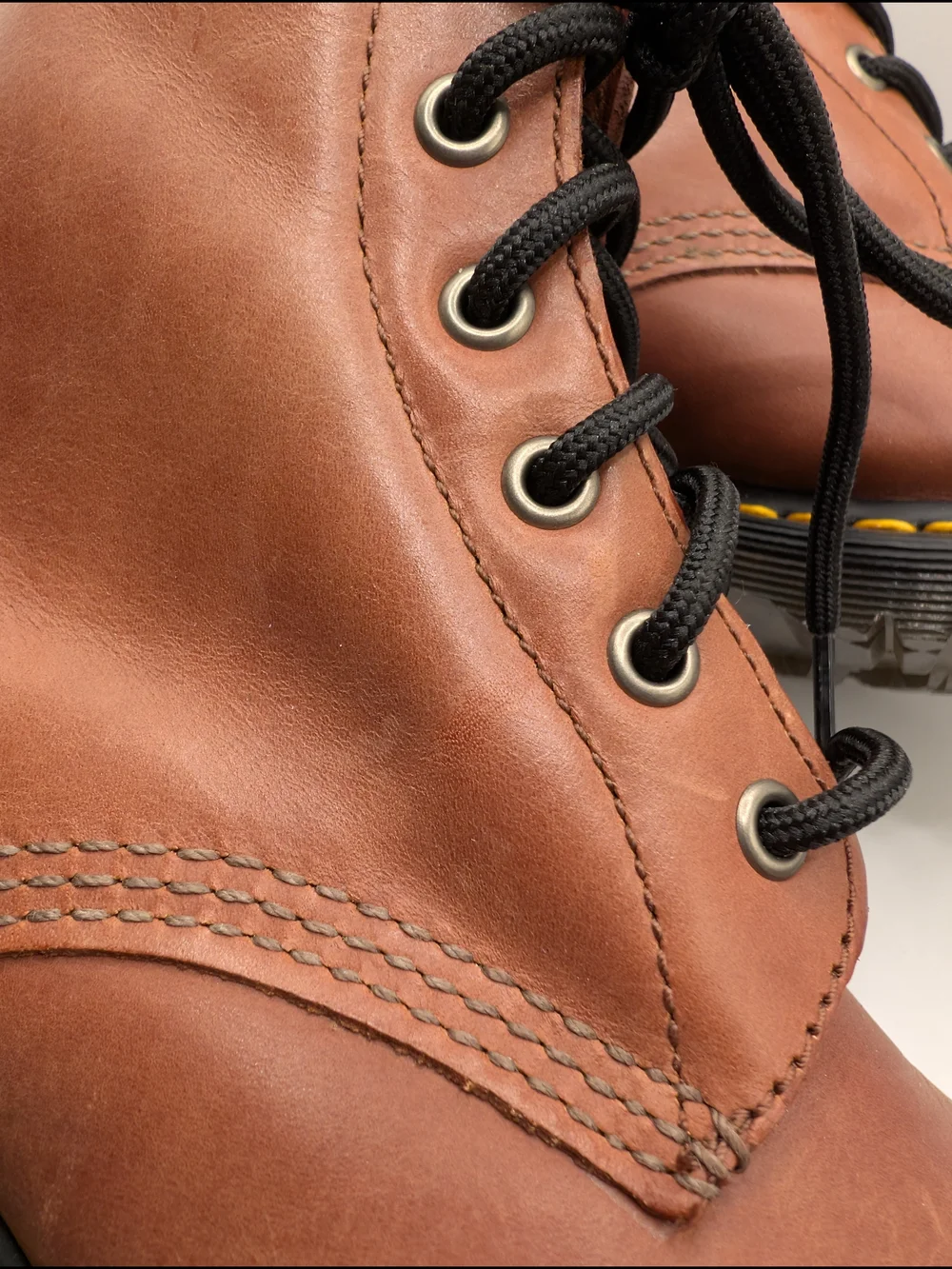 Brown Lace-Up Boots with Fur Collar
